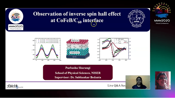 Observation of inverse spin hall effect at CoFeB/C60 interface