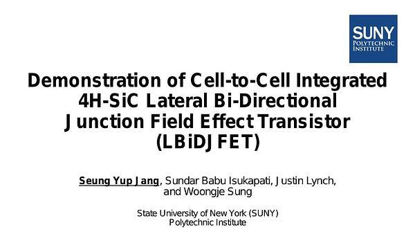 Demonstration of Cell-to-Cell Integrated 4H-SiC Lateral Bi-Directional Junction Field Effect Transistor (LBiDJFET)