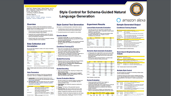 Style Control for Schema-Guided Natural Language Generation