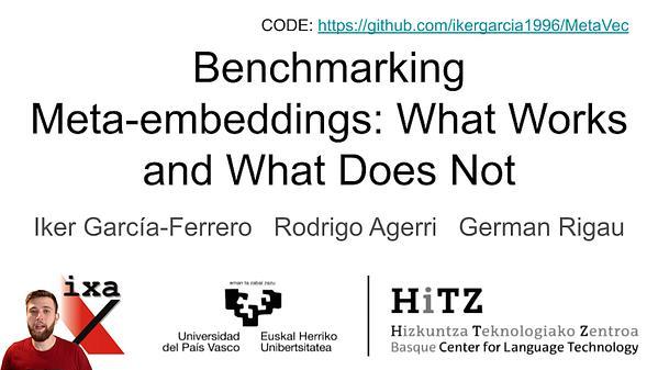 Benchmarking Meta-embeddings: What Works and What Does Not