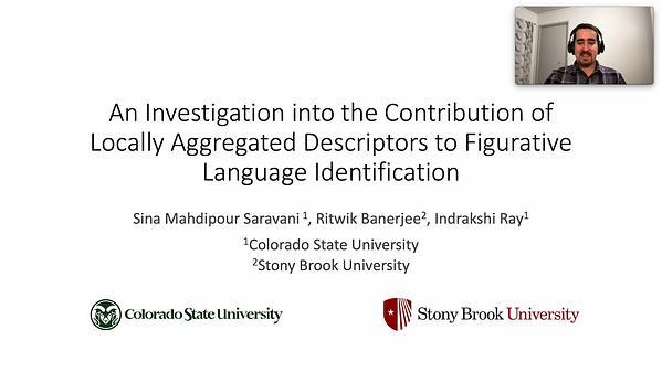 An Investigation into the Contribution of Locally Aggregated Descriptors to Figurative Language Identification