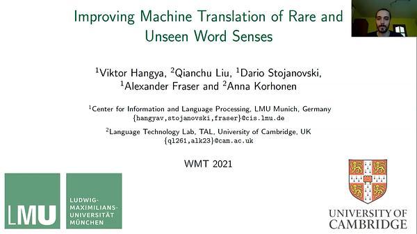 Improving Machine Translation of Rare and Unseen Word Senses