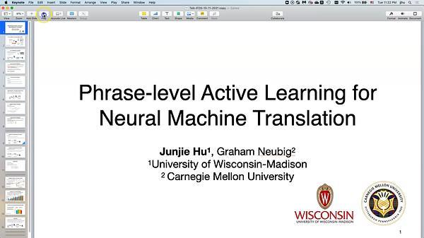 Phrase-level Active Learning for Neural Machine Translation