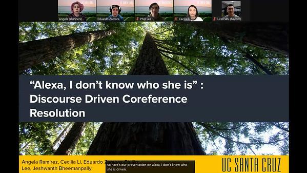 "I don't know who she is": Discourse and Knowledge Driven Coreference Resolution
