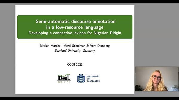 Semi-automatic discourse annotation in a low-resource language: Developing a connective lexicon for Nigerian Pidgin