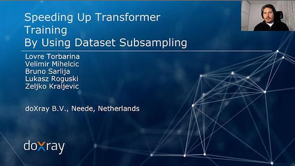 Speeding Up Transformer Training By Using Dataset Subsampling - An Exploratory Analysis