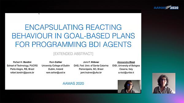 Encapsulating Reacting Behaviour In Goal-Based Plans For Programming BDI Agents