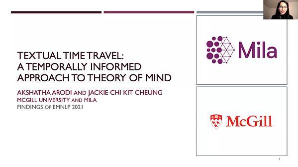 Textual Time Travel: A Temporally Informed Approach to Theory of Mind