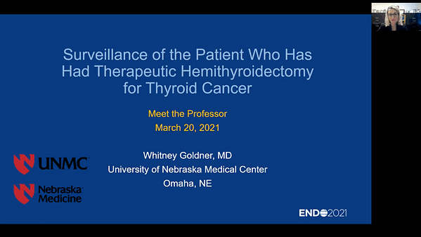Surveillance of the Patient Who Has Had Therapeutic Hemithyroidectomy for Thyroid Cancer