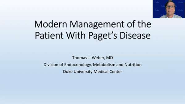 Modern Management of the Patient With Paget's Disease