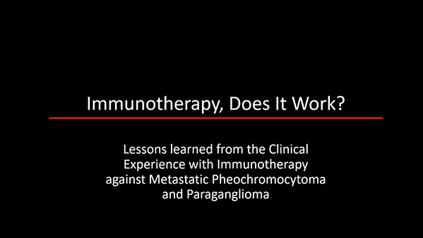 Immunotherapy, Does It Work?Lessons Learned from the Clinical Experience with Immunotherapy Against Metastatic Pheochromocytoma and Paraganglioma