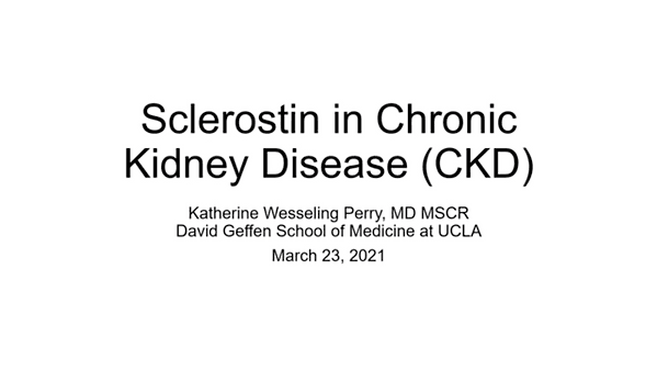 Sclerostin in Chronic Kidney Disease (CKD)
