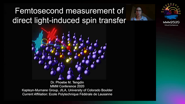 Direct light–induced spin transfer between different elements in a spintronic Heusler material via femtosecond laser excitation INVITED