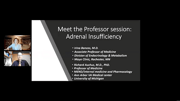 Meet the Professor Session: Adrenal Insufficiency