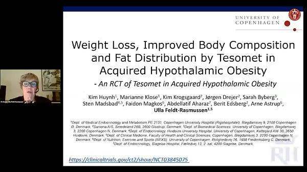 Weight Loss, Improved Body Composition and Fat Distribution by Tesomet in Acquired Hypothalamic Obesity
- An RCT of Tesomet in Acquired Hypothalmic Obesity
