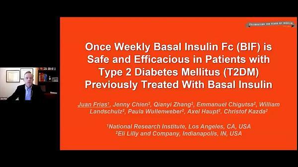 Once Weekly Basal Insulin Fc (BIF) is Safe and Efficacious in Patients with Type 2 Diabetes Mellitus (T2DM) Previously Treated With Basal Insulin