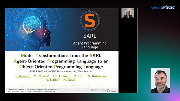 Model Transformations from the SARL Agent-Oriented Programming Language to an Object-Oriented Programming Language