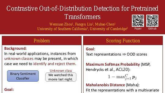 Contrastive Out-of-Distribution Detection for Pretrained Transformers