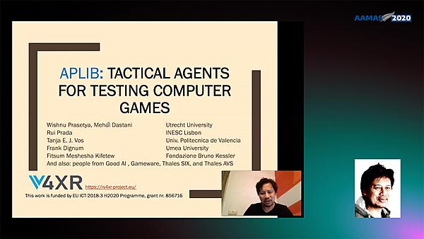 Aplib: Tactical Agents for Testing Computer Games