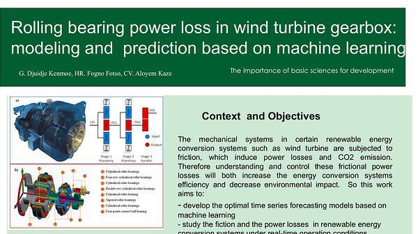 Rolling bearing power loss in wind turbine gearbox: modeling and prediction based on machine learning