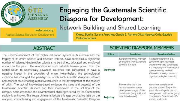 Engaging the Guatemala Scientific Diaspora for Development: Network Building and Shared Learning