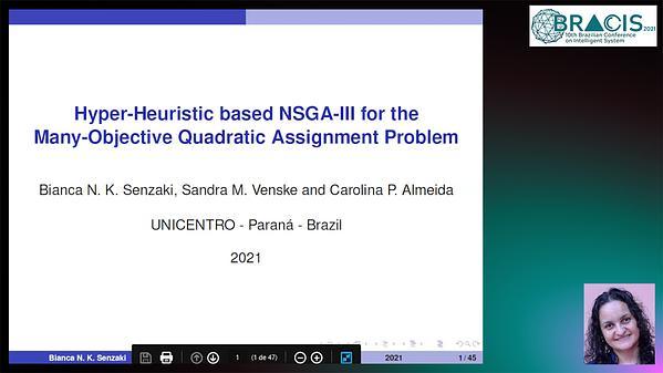 Hyper-Heuristic based NSGA-III for the Many-Objective Quadratic Assignment Problem