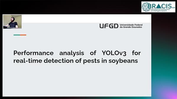 Performance analysis of YOLOv3 for real-time detection of pests in soybeans