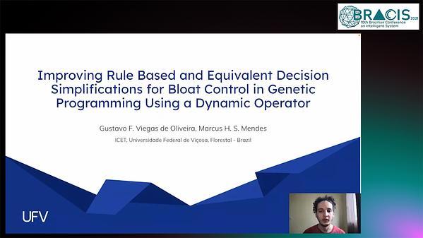 Improving Rule Based and Equivalent Decision Simplifications for Bloat Control in Genetic Programming Using a Dynamic Operator