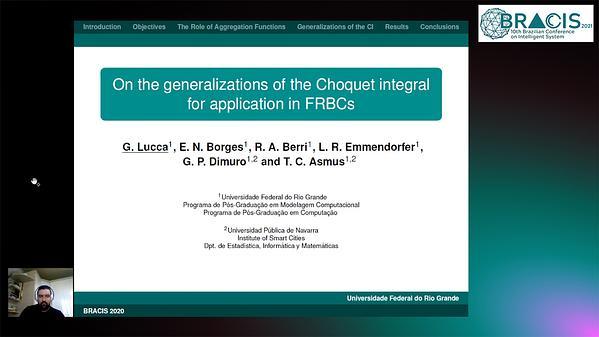 On the generallzations of Choquet integral for application in FRBC
