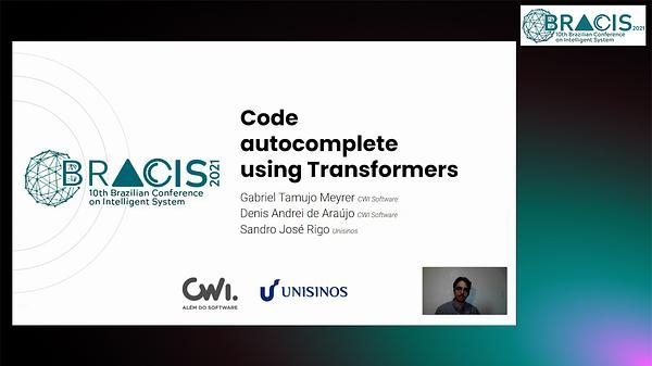 Code autocomplete using Transformers
