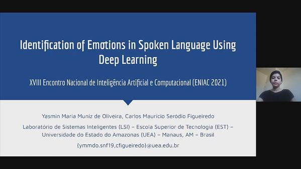 Identification of Emotions in Spoken Language Using Deep Learning