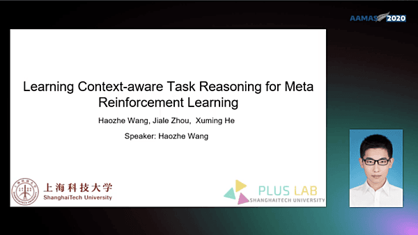 Learning Context-aware Task Reasoning for Meta Reinforcement Learning