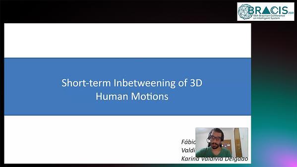 Short-term Inbetweening of 3D Human Motions
