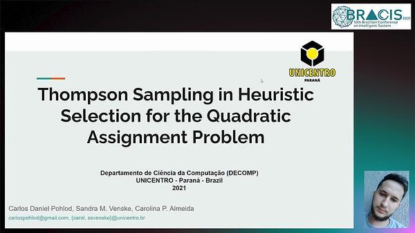 Thompson Sampling in Heuristic Selection for the Quadratic Assignment Problem