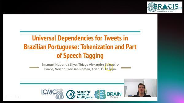Universal Dependencies for Tweets in Brazilian Portuguese: Tokenization and Part of Speech Tagging