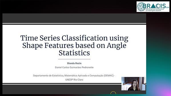 Time Series Classification using Shape Features based on Angle Statistics