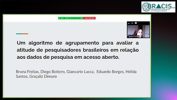 A clustering algorithm to evaluate the attitude of Brazilian researchers regarding open access research data