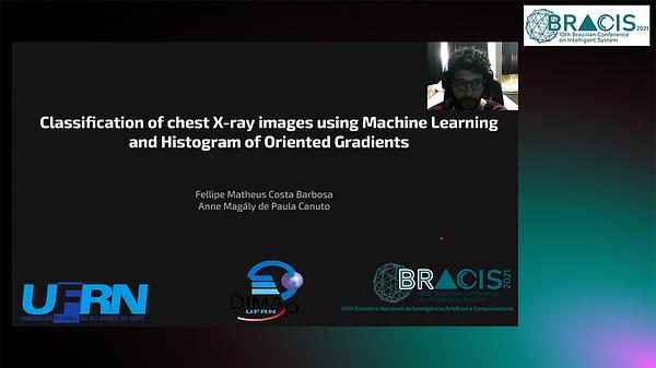Classification of chest X-ray images using Machine Learning and Histogram of Oriented Gradients