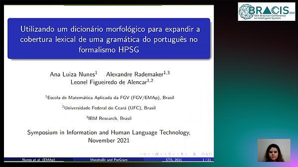 Utilizando um Dicionário Morfológico para expandir a cobertura lexical de uma Gramática do Português no formalismo HPSG
