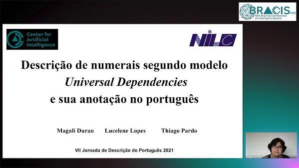 Descrição de numerais segundo modelo Universal Dependencies e sua anotação no português