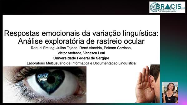 Respostas emocionais da variação linguística: Análise exploratória de rastreio ocular