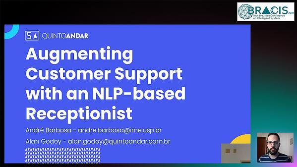 Augmenting Customer Support with an NLP-based Receptionist