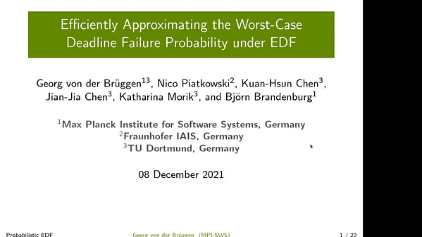 Efficiently Approximating the Worst-Case Deadline Failure Probability under EDF