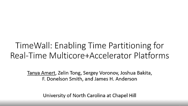 TimeWall: Enabling Time Partitioning for Real-Time Multicore+Accelerator Platforms