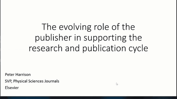 The Evolving Role Of The Publisher In Supporting The Research And Publication Cycle