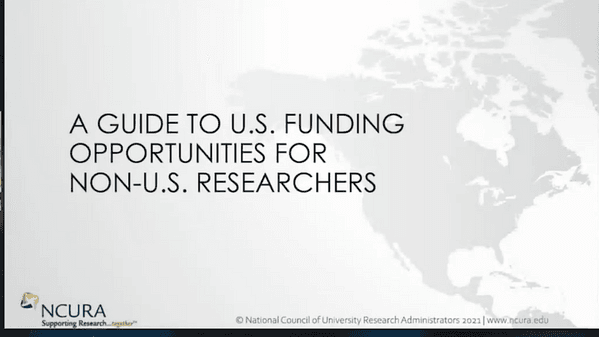 A Guide on US Funding Opportunities for International Research