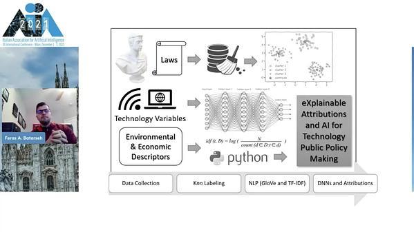 Explainable Artificial Intelligence for Technology Policy Making Using Attribution Networks