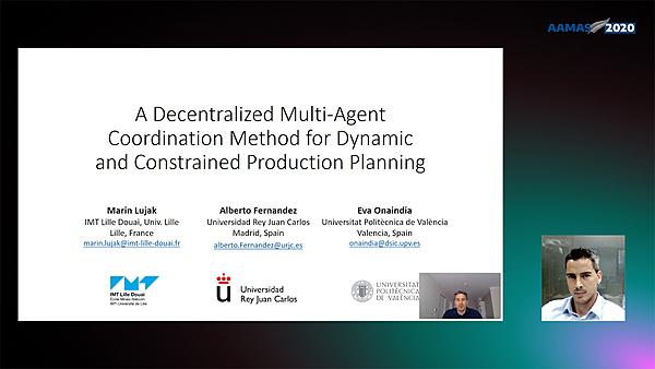A Decentralized Multi-Agent Coordination Method for Dynamic and Constrained Production Planning