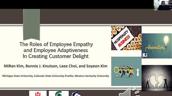 Exploring antecedents of customer delight in a hospitality setting: Employee empathy and adaptive behavior