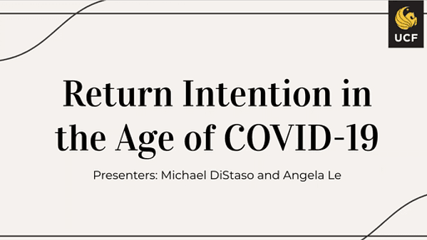 Predictors of return intent in the hospitality industry in the age of COVID-19